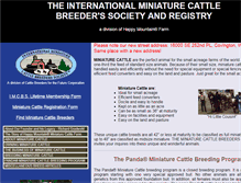 Tablet Screenshot of minicattle.com